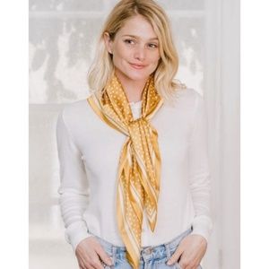 Cleobella Vegan Silk Scarf In Marigold